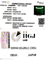 6.61/CT Natural Panna Stone with Govt. Lab Certificate-13108D53933